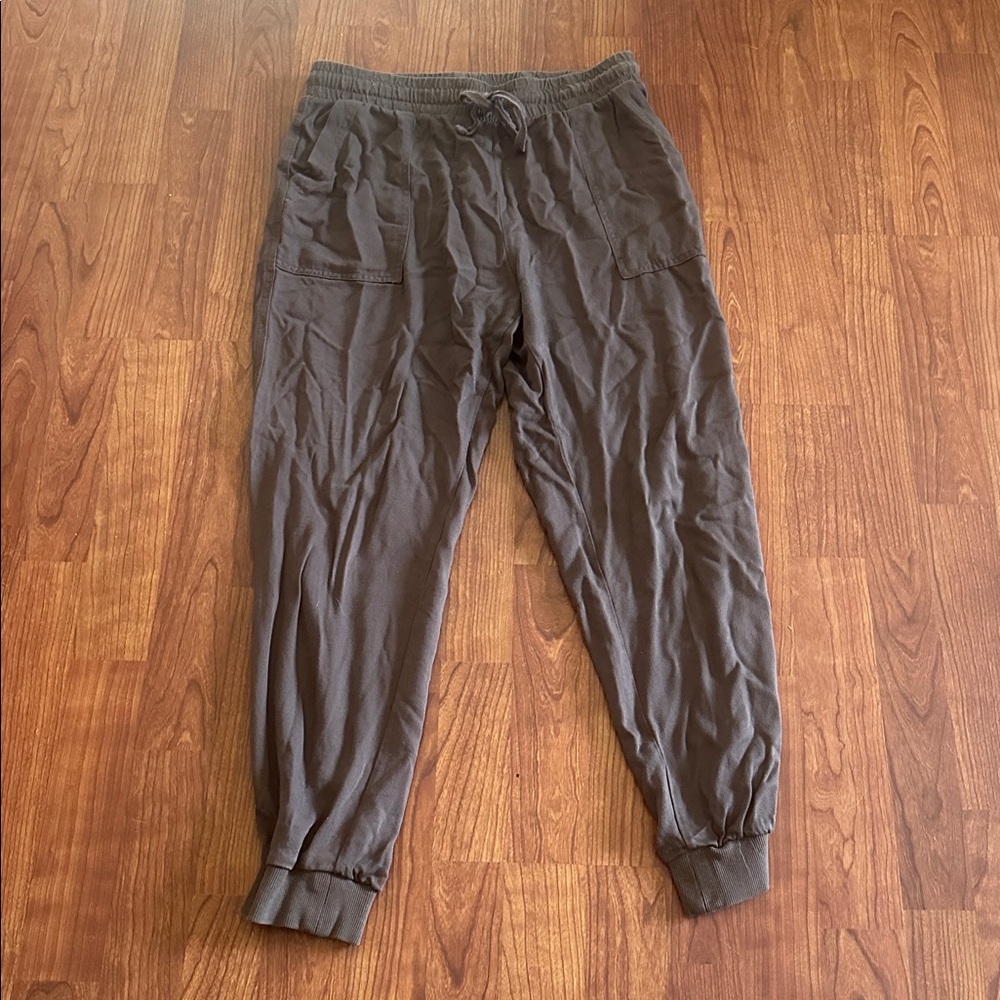 Splendid Midnight Drawstring Jogger Pants Brown size small
